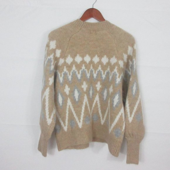 a.new. day women's XS sweater thick Tan Crew Neck Oversized winter Sweater NEW - Picture 3 of 7